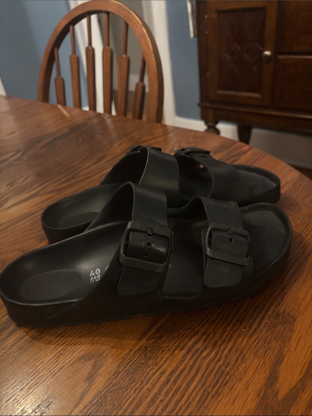 Birkenstock Black Women's Two-Strap EVA Sandals